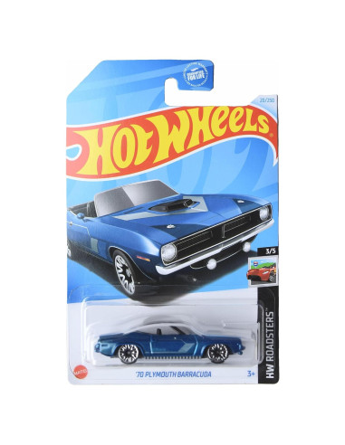 Auto de colección Hot Wheels Plymouth Barracuda 1:64 Azul