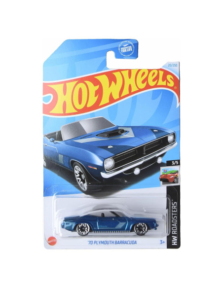 Auto de colección Hot Wheels Plymouth Barracuda 1:64 Azul Auto de colección Hot Wheels Plymouth Barracuda 1:64 Azul