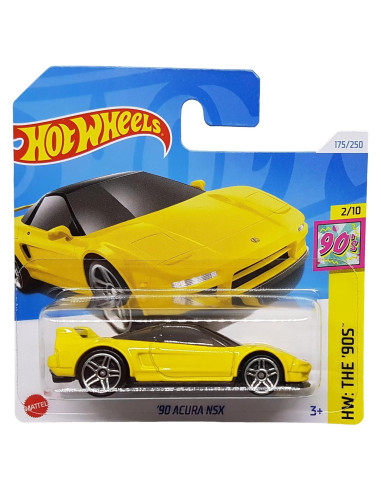 Hot Wheels Acura NSX '90 Amarillo 1:64 Coleccionable