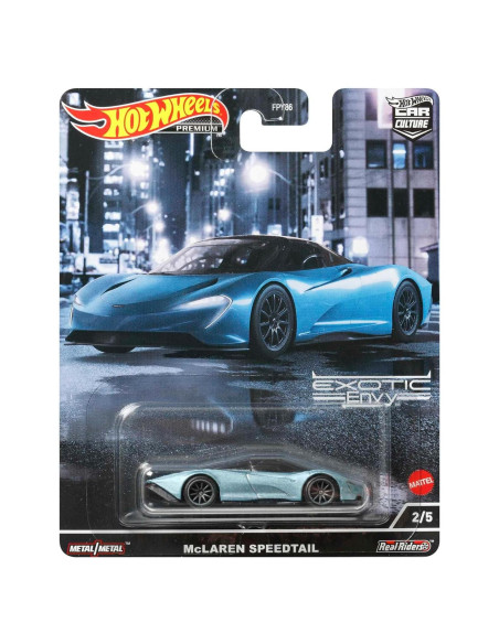 Coche de Diecast McLaren Speedtail Azul Metálico Hot Wheels