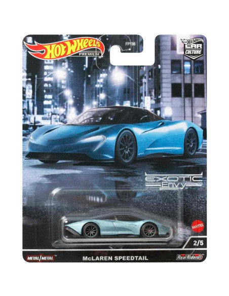 Coche de Diecast McLaren Speedtail Azul Metálico Hot Wheels
