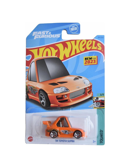 Hot Wheels Toyota Supra '94 Tooned Escala 1:64 Naranja