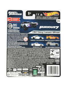 Hot Wheels 1967 Chevy Camaro Offroad Rápido y Furioso 2/5 2