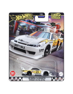 Hot Wheels HRT64 Mini Coche Nissan Silvia S15 Blanco 3+ Años