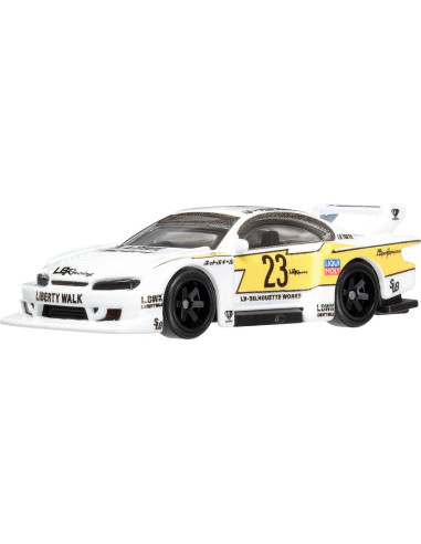 Hot Wheels HRT64 Mini Coche Nissan Silvia S15 Blanco 3+ Años