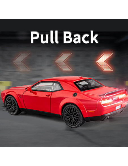 Coche de Juguete Dodge Challenger Hellcat 15.7 cm con Sonido y Luz Coche de Juguete Dodge Challenger Hellcat 15.7 cm con Sonido y Luz