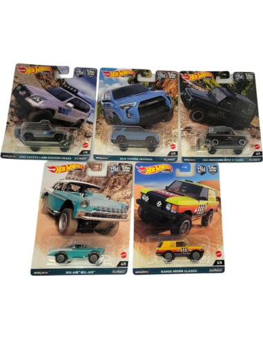 Conjunto de 5 Vehículos Diecast Off Road Hot Wheels 2023