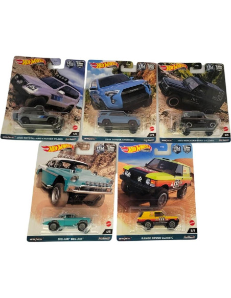 Conjunto de 5 Vehículos Diecast Off Road Hot Wheels 2023