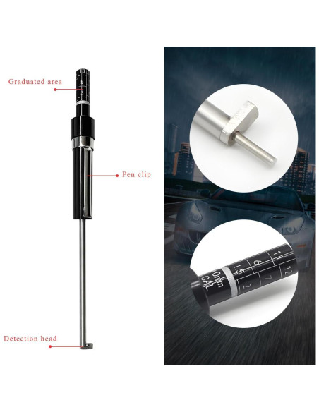 Medidor de Grosor de Pastillas de Freno Gasedin - Aluminio