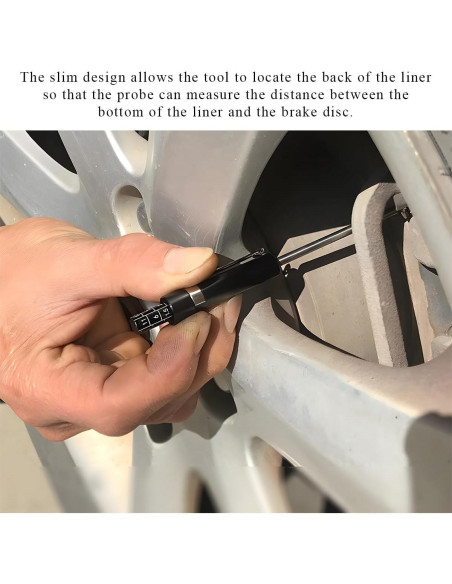 Medidor de Grosor de Pastillas de Freno Gasedin - Aluminio