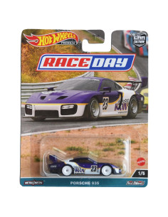 Hot Wheels Porsche 935 Carrera Premium Azul/Blanco 1:5