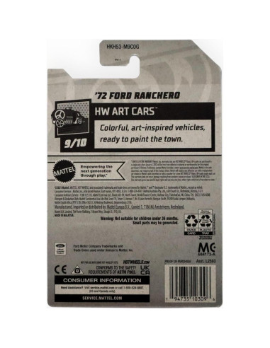 Hot Wheels 72 Ford Ranchero Escala 1:64 Metal Fundido