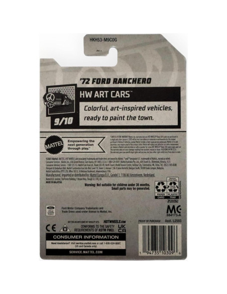 Hot Wheels 72 Ford Ranchero Escala 1:64 Metal Fundido
