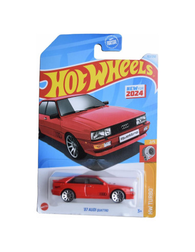 Hot Wheels Audi Quattro 1987 Escala 1:64 Rojo