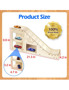 Rampa de Salto para Coches de Juguete Hot Wheels 81x11cm 2