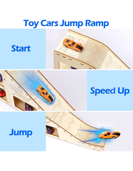 Rampa de Salto para Coches de Juguete Hot Wheels 81x11cm
