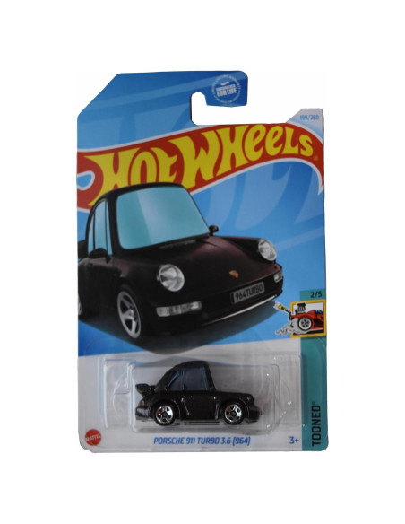 Hot Wheels Porsche 911 Turbo 3.6 Tooned 1:64 Negro