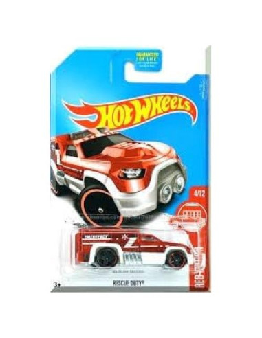 Hot Wheels Vehículo de Rescate Diecast 1:64 Rojo/Blanco