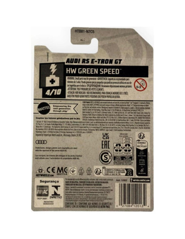 Hot Wheels Audi RS E-Tron GT 1:64, 36/250 Coleccionable