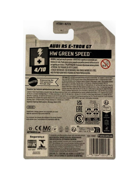 Hot Wheels Audi RS E-Tron GT 1:64, 36/250 Coleccionable