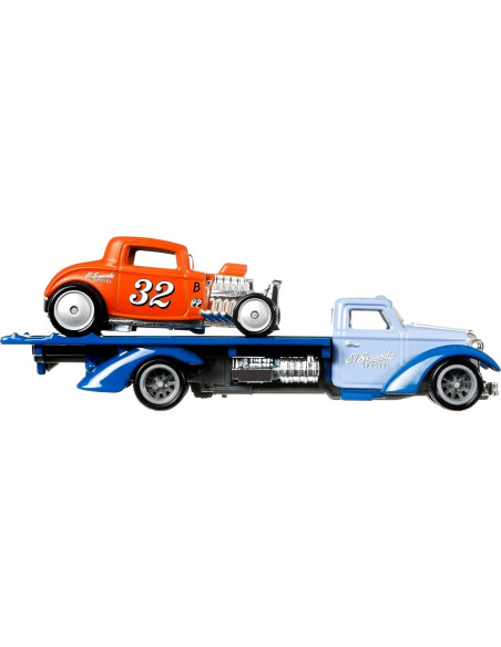 Transportador de Equipo Hot Wheels con Coche Escala 1:64