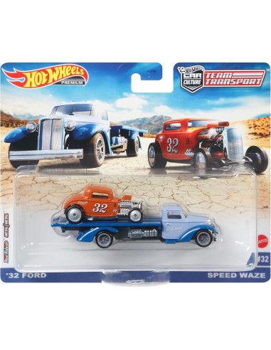 Transportador de Equipo Hot Wheels con Coche Escala 1:64