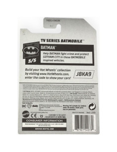 Hot Wheels Batimóvil Batman 1:64 Coleccionable 50 Aniversario 2