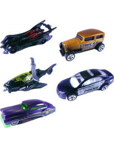 Hot Wheels Batman 5 Vehículos Diecast Mattel 2015 2