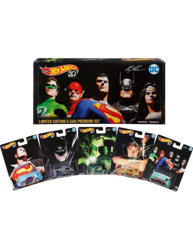 Hot Wheels Edición Limitada Alex Ross 5 Autos Coleccionista