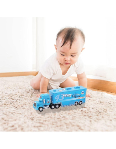 Set de Coches Pequeños y Remolque El Rey - Juguetes de Aleación