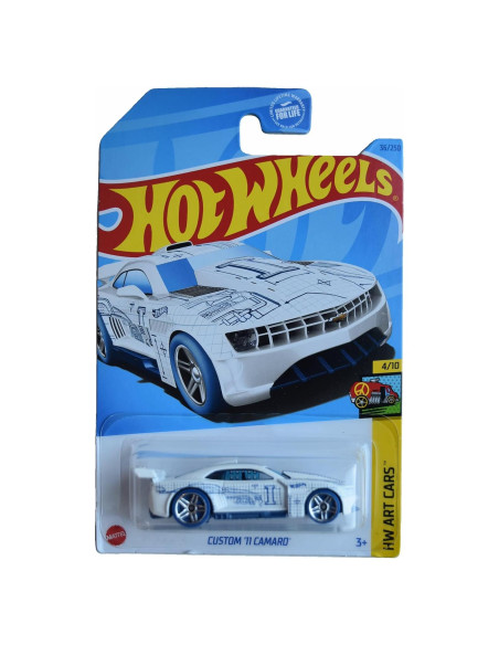 Hot Wheels Camaro Personalizado 2011 Escala 1:64 Blanco