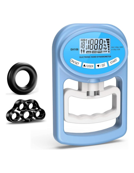 Dinamómetro Electrónico Hichor para Fuerza de Agarre 120 kg