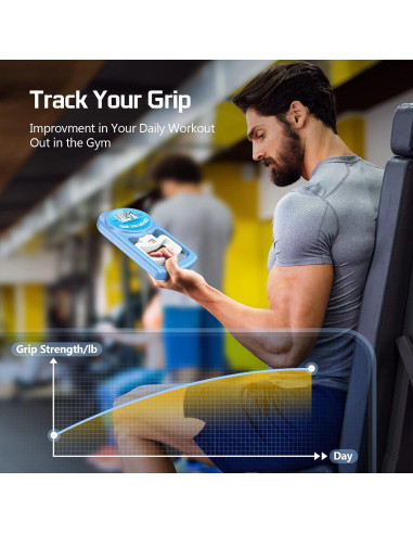 Dinamómetro Electrónico Hichor para Fuerza de Agarre 120 kg