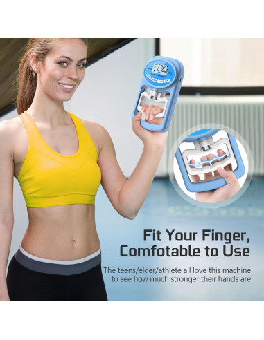 Dinamómetro Electrónico Hichor para Fuerza de Agarre 120 kg