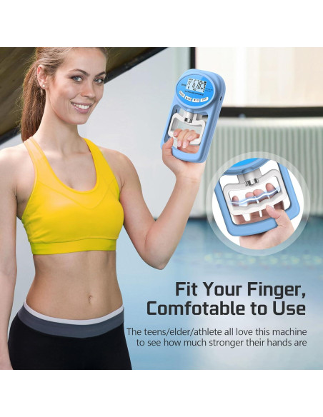 Dinamómetro Electrónico Hichor para Fuerza de Agarre 120 kg