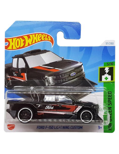 Hot Wheels Ford F-150 Lightning Custom Negro 1:64