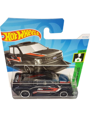 Hot Wheels Ford F-150 Lightning Custom Negro 1:64