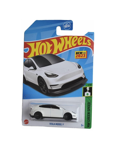 Hot Wheels Tesla Model Y 1:64 HW Green Speed