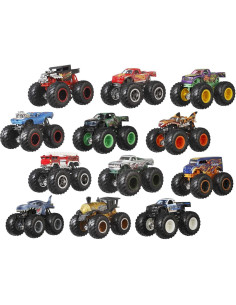 Juego de Camiones Monstruo Hot Wheels 12 Piezas 1:64 + Acrobacias 2