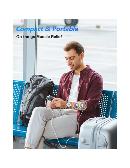 Estimulador Muscular TENS Uthlusty Doble Canal 24 Modos