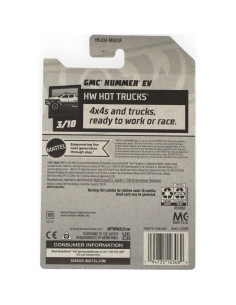 Hot Wheels GMC Hummer EV 1:64 Mattel Blanco 2