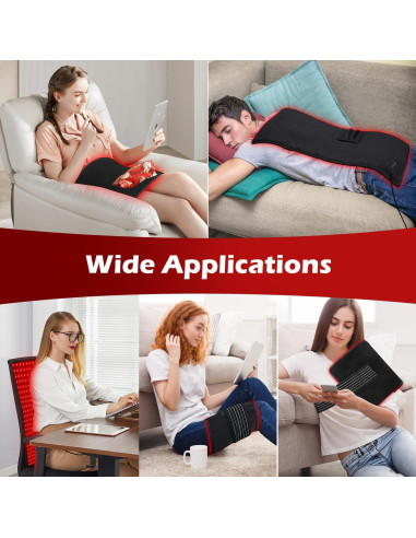 Almohadilla de Terapia de Luz Roja Infrarroja 30.5x61cm 32W