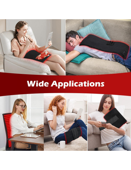 Almohadilla de Terapia de Luz Roja Infrarroja 30.5x61cm 32W