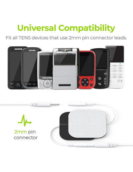Almohadillas Electrodos TENS AUVON 20 Piezas 5.08 cm