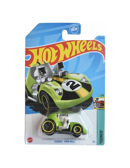 Coche Diecast Hot Wheels Tooned Twin Mill Verde 1:64 Coche Diecast Hot Wheels Tooned Twin Mill Verde 1:64