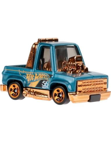 Camioneta Die-Cast Hot Wheels Chevy Silverado Toon'd '83 Verde