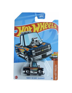 Hot Wheels Chevy Silverado Toon'd 1:64 Mattel Azul