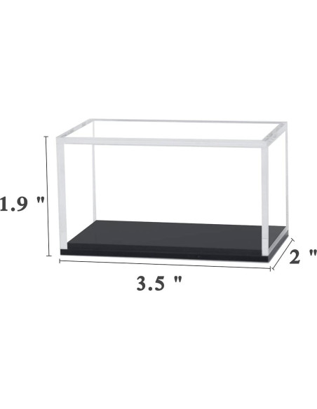 Estuches de exhibición acrílico transparente para Hot Wheels - 2 unidades
