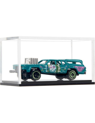 Estuches de exhibición acrílico transparente para Hot Wheels - 2 unidades