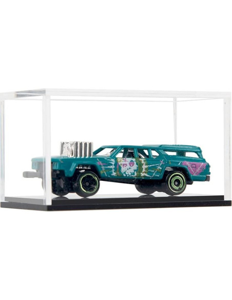 Estuches de exhibición acrílico transparente para Hot Wheels - 2 unidades
